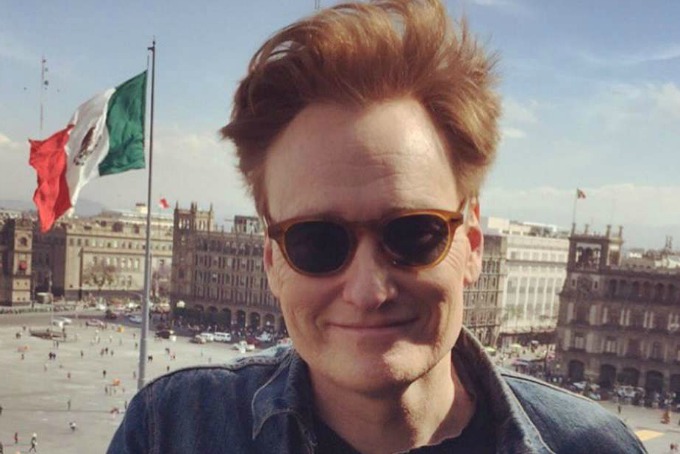 Así llegó el comediante Conan O'Brien a México